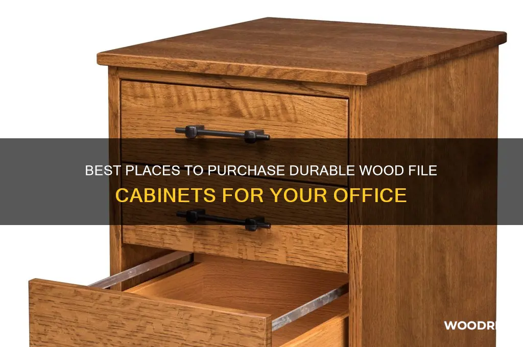 where to buy wood file cabinets