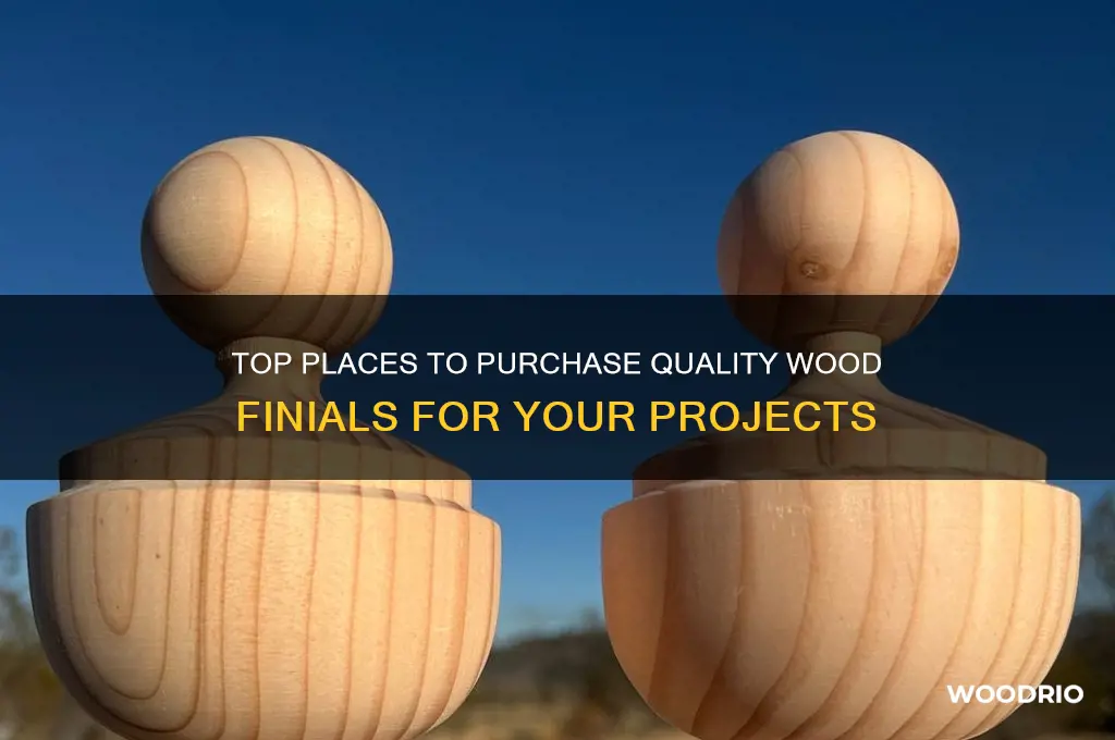 where to buy wood finials