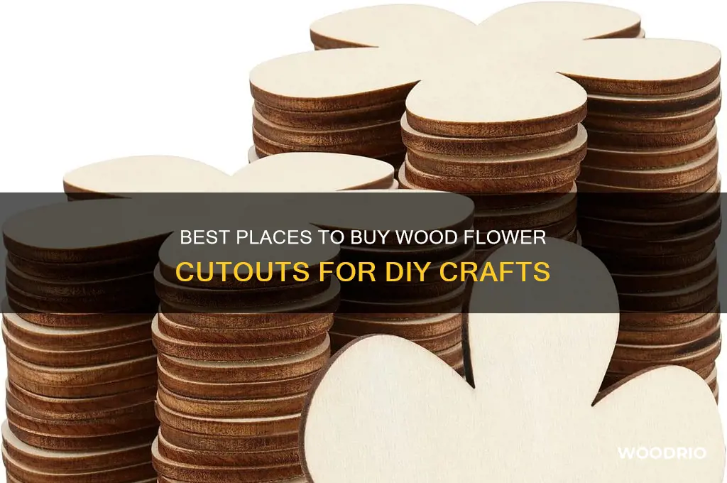 where to buy wood flower cutouts