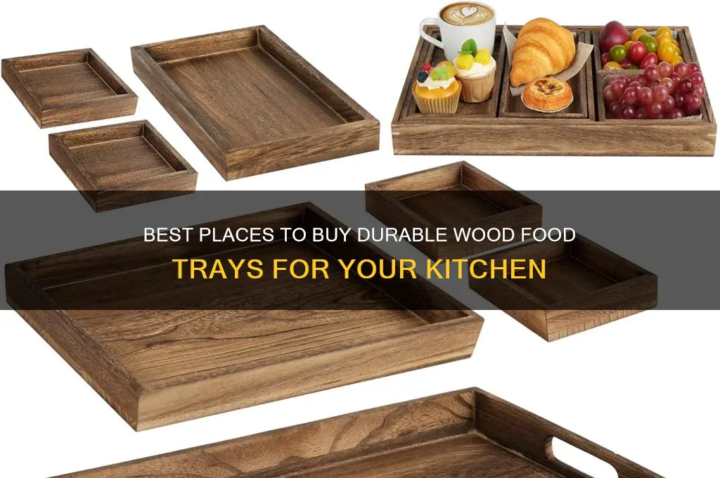 where to buy wood food trays