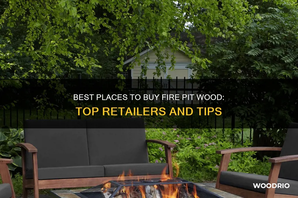 where to buy wood for a fire pit