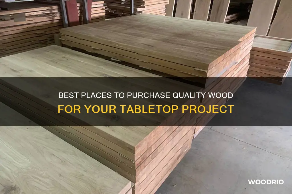 where to buy wood for a table top