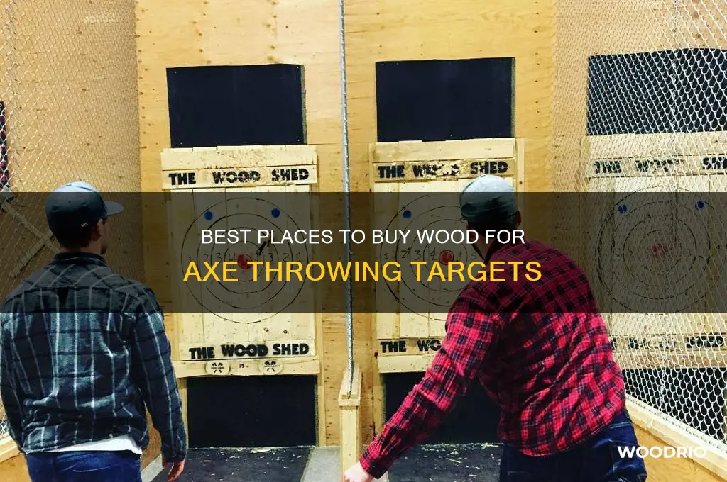 where to buy wood for axe throwing target