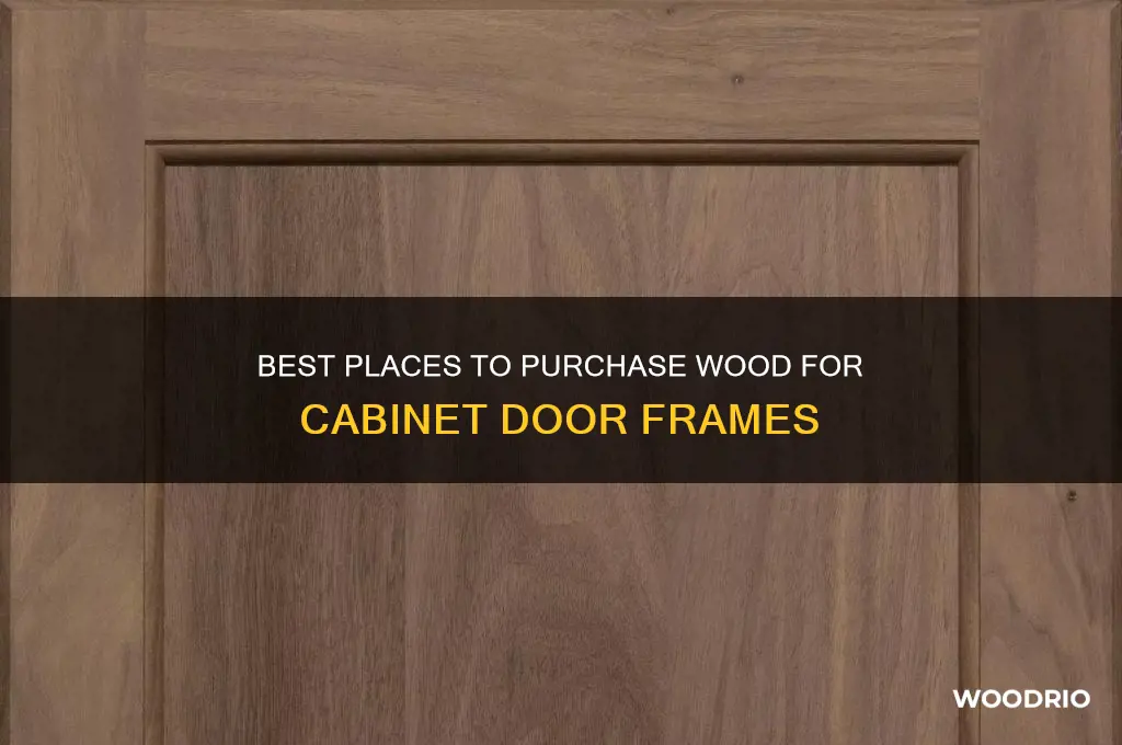 where to buy wood for cabinet door frame