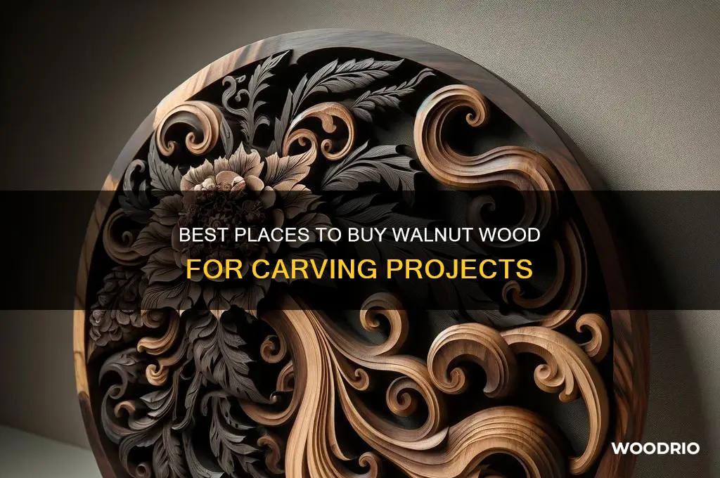 where to buy wood for carving walnut