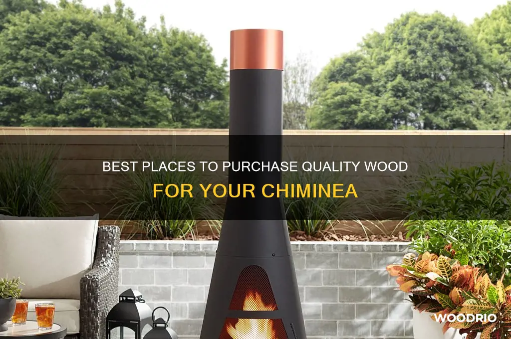 where to buy wood for chiminea