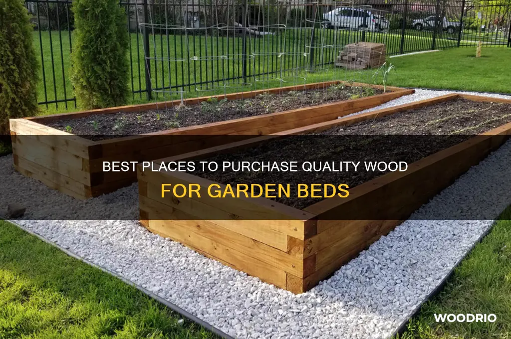 where to buy wood for garden beds