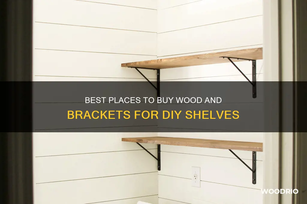 where to buy wood for making shelves with decorative brackets