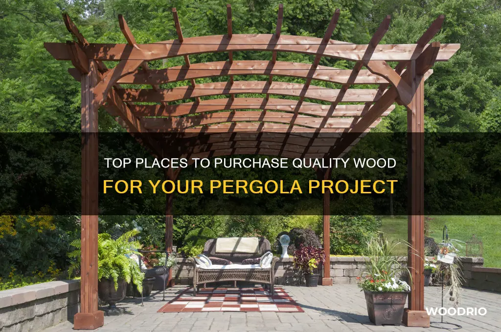 where to buy wood for pergola