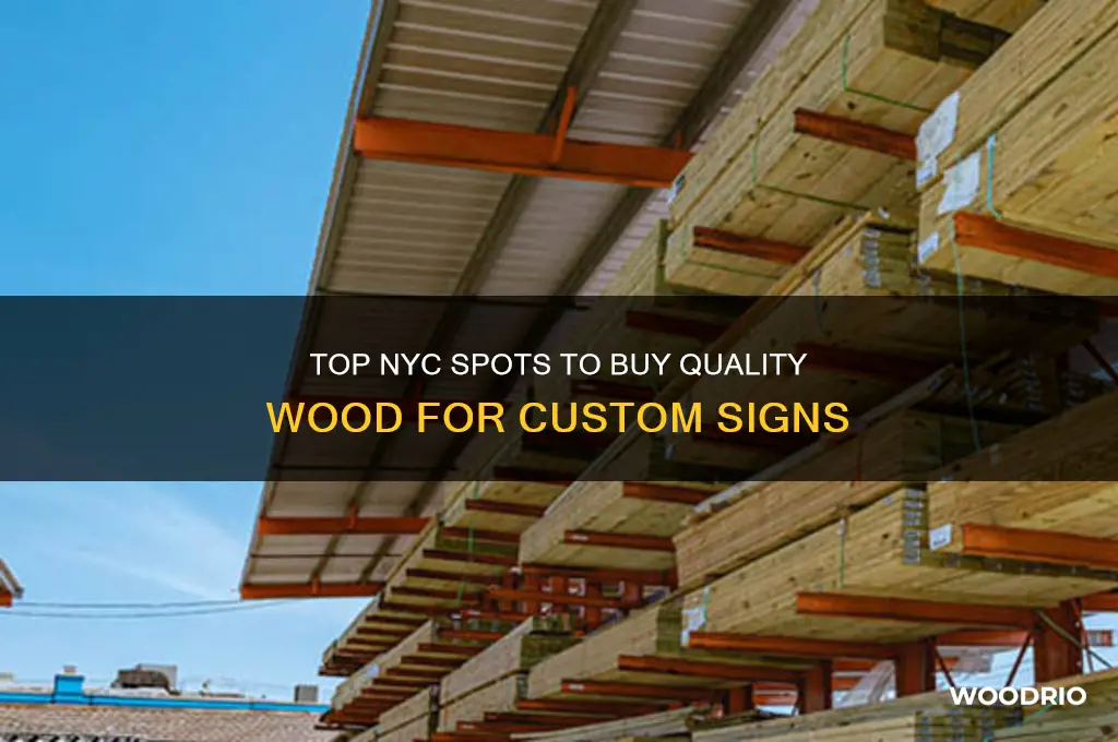 where to buy wood for signs in nyc