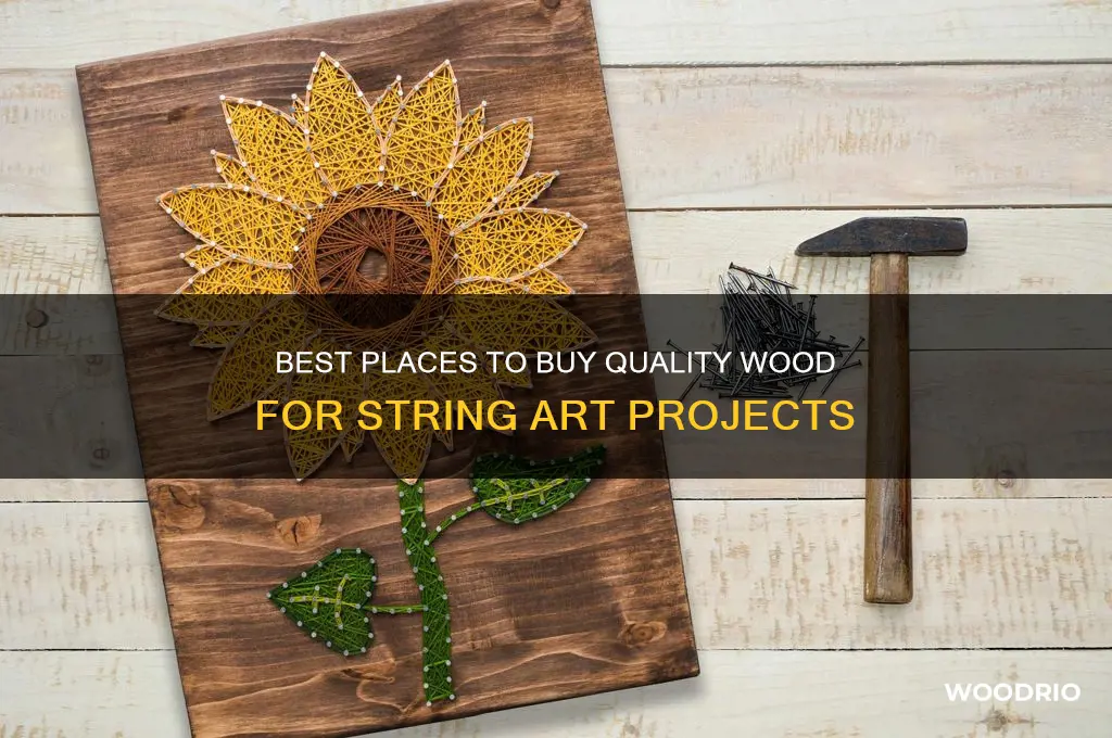 where to buy wood for string art