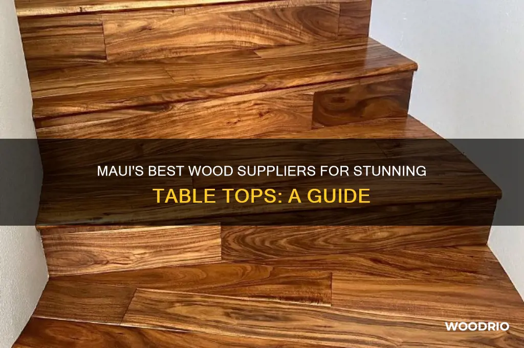 where to buy wood for table top in maui