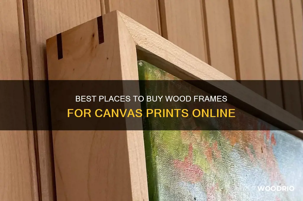 where to buy wood frames for canvas prints