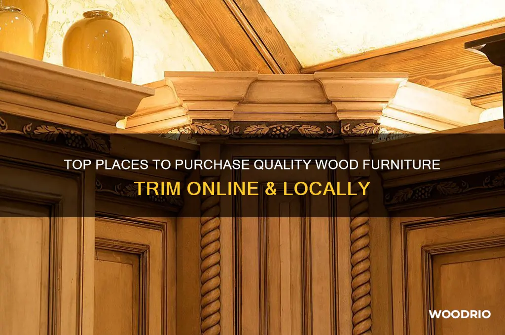 where to buy wood furniture trim