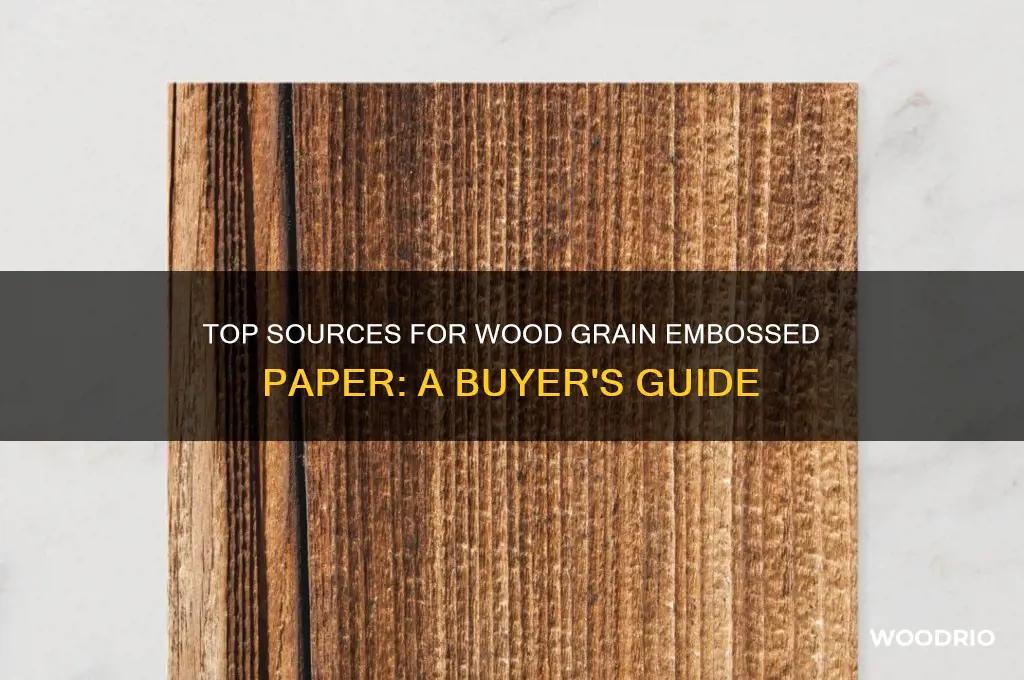 where to buy wood grain embossed paper