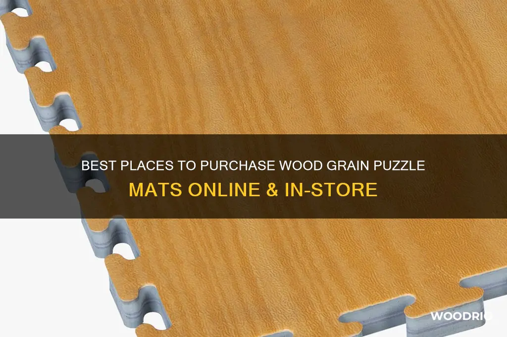 where to buy wood grain puzzle mats