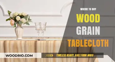 Best Places to Buy Stylish Wood Grain Tablecloths Online