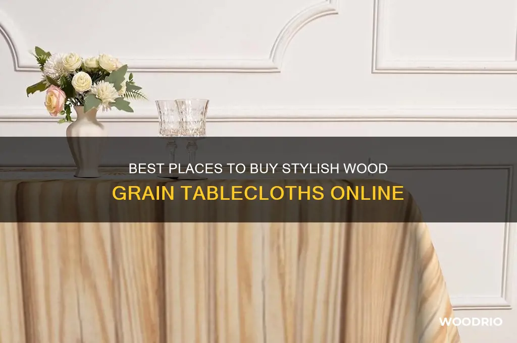 where to buy wood grain tablecloth