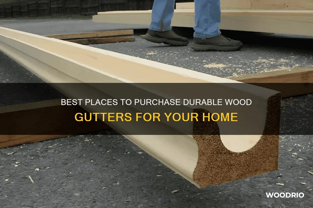 where to buy wood gutters