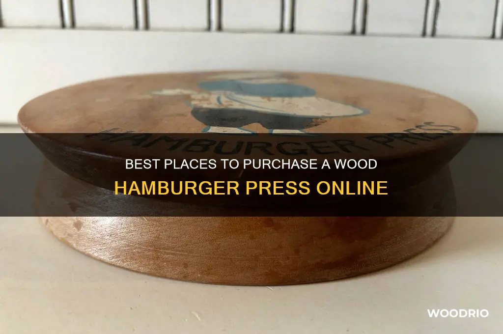 where to buy wood hamburger press