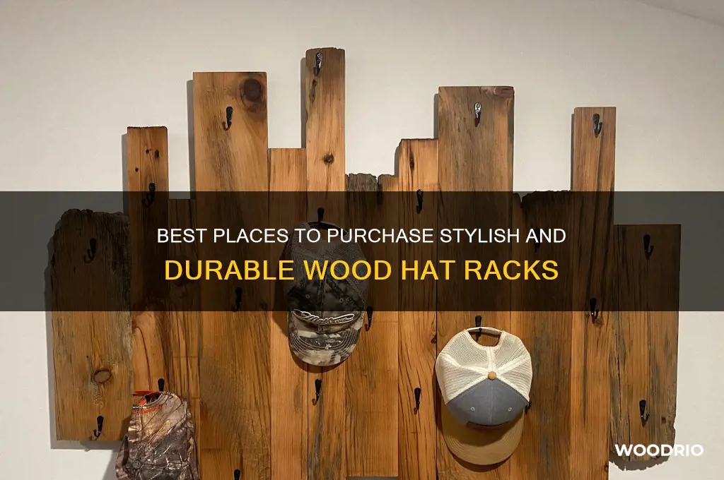 where to buy wood hat rack