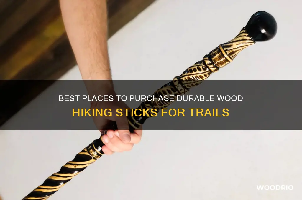 where to buy wood hiking sticks