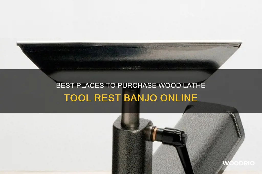 where to buy wood lathe tool rest banjo