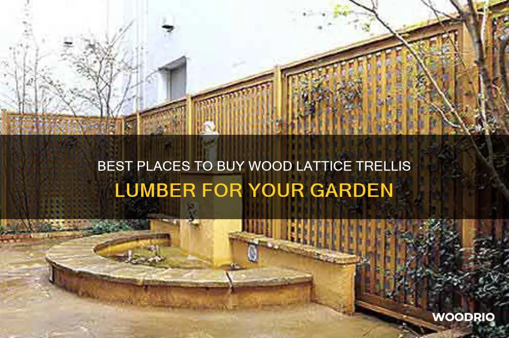 where to buy wood lattice trellis lumber