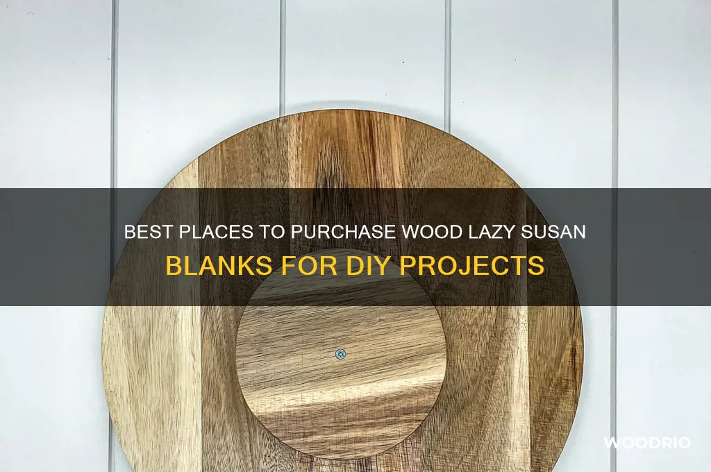 where to buy wood lazy susan blanks