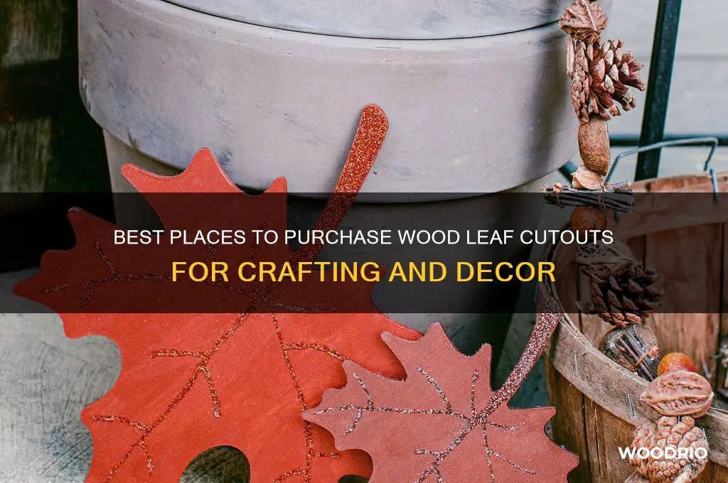 where to buy wood leaf cutouts