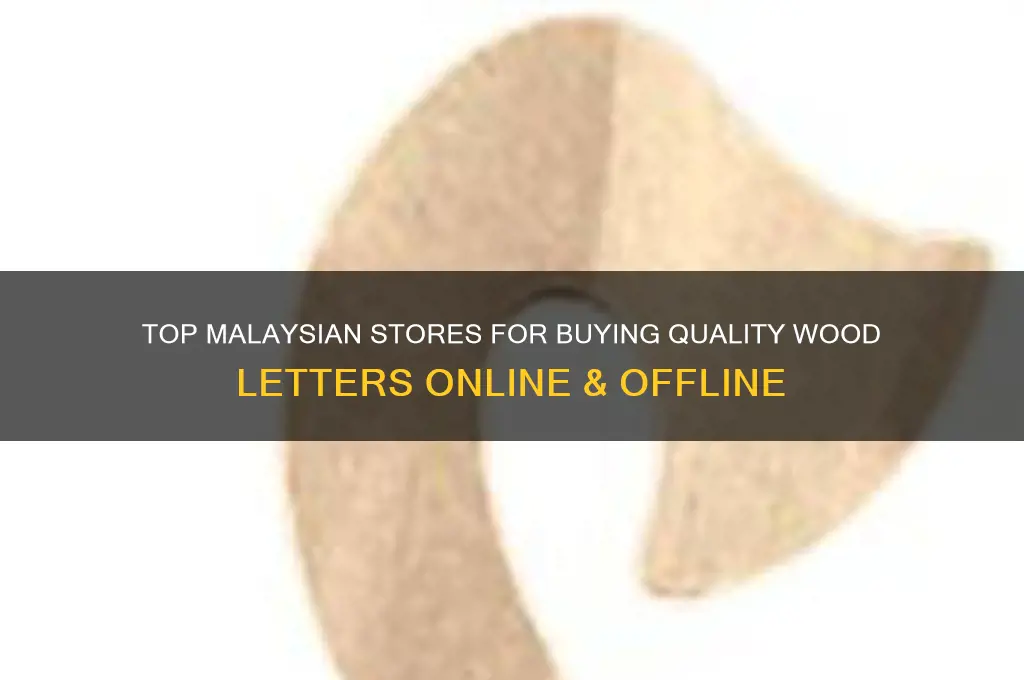 where to buy wood letters in malaysia