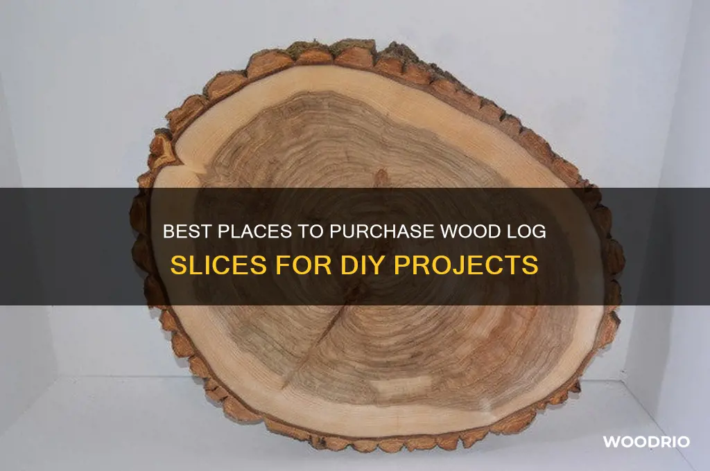 where to buy wood log slices