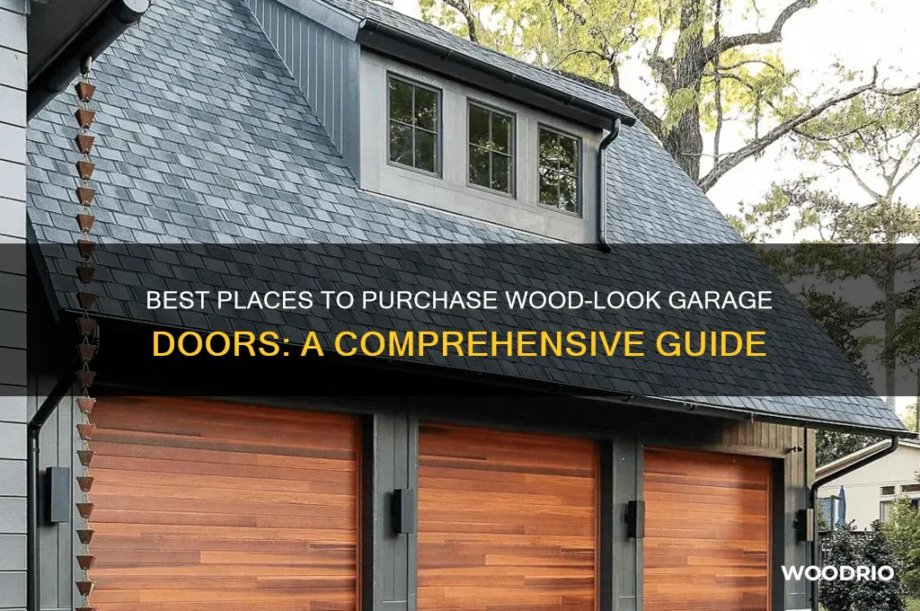 where to buy wood look garage doors