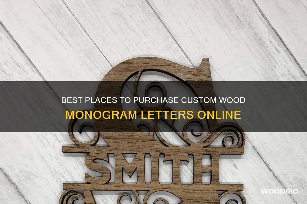where to buy wood monogram letters