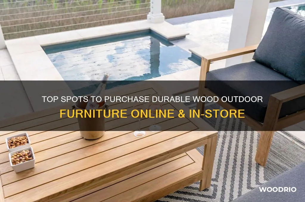 where to buy wood outdoor furniture