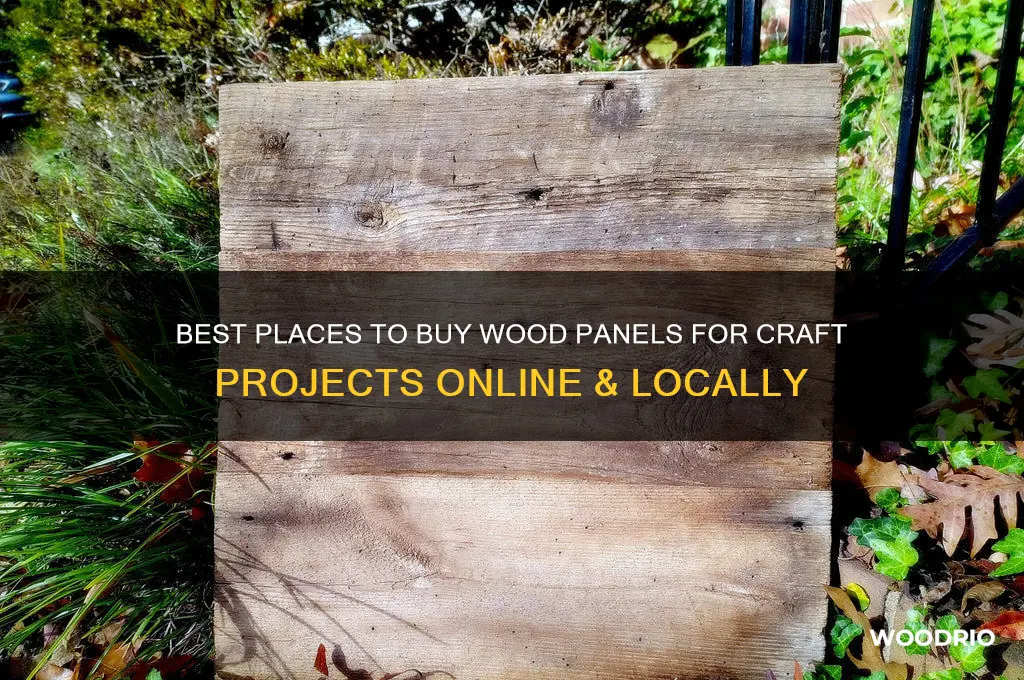where to buy wood panels for craft