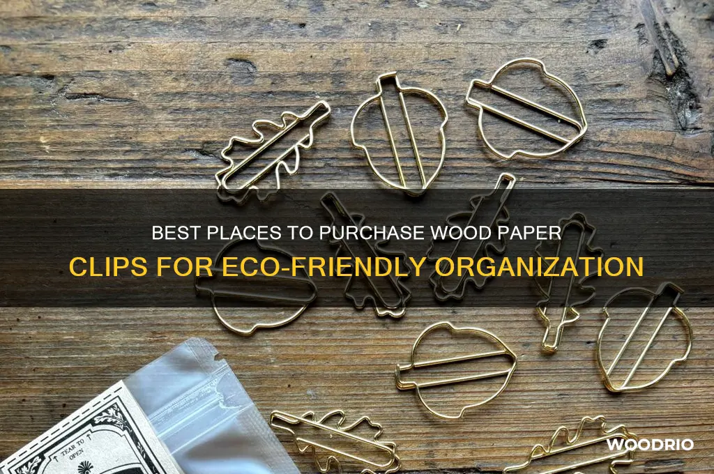 where to buy wood paper clips