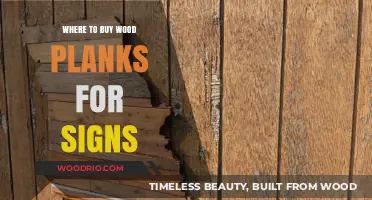 Best Places to Purchase Wood Planks for Custom Sign Making