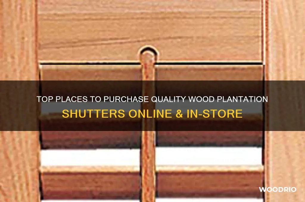 where to buy wood plantation shutters