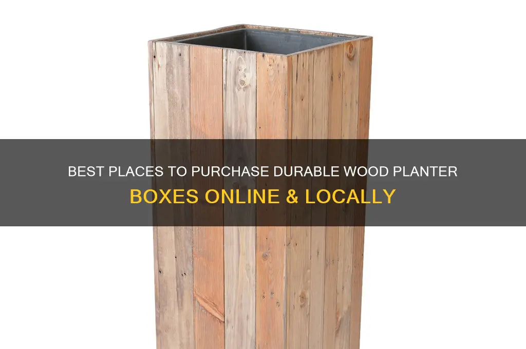 where to buy wood planter boxes