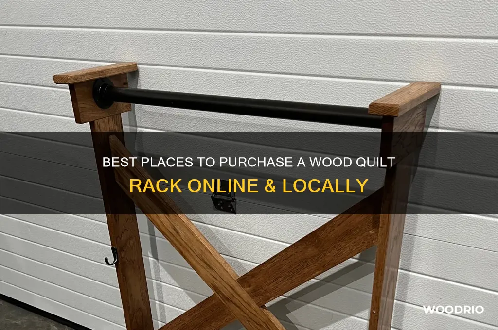 where to buy wood quilt rack