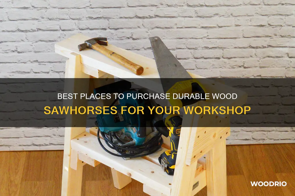 where to buy wood sawhorses