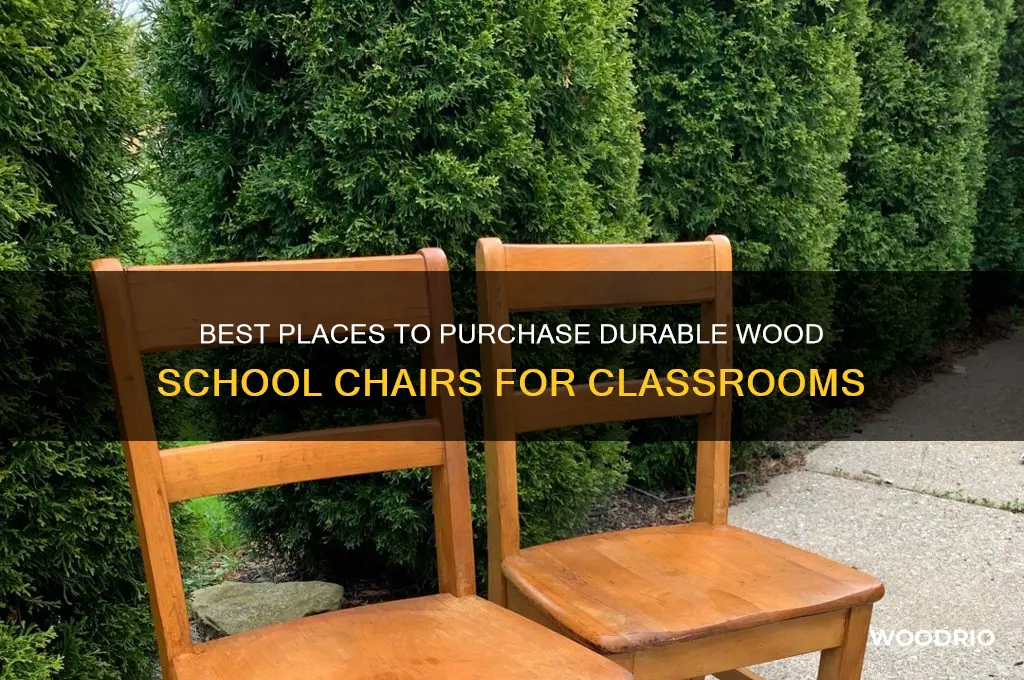 where to buy wood school chairs