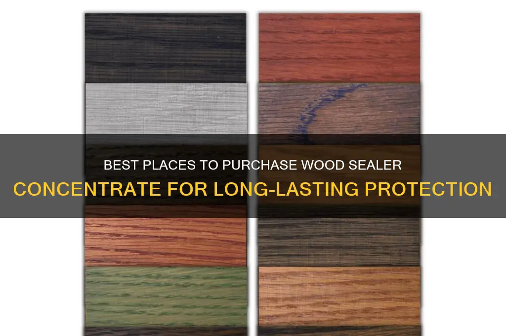 where to buy wood sealer concentrate