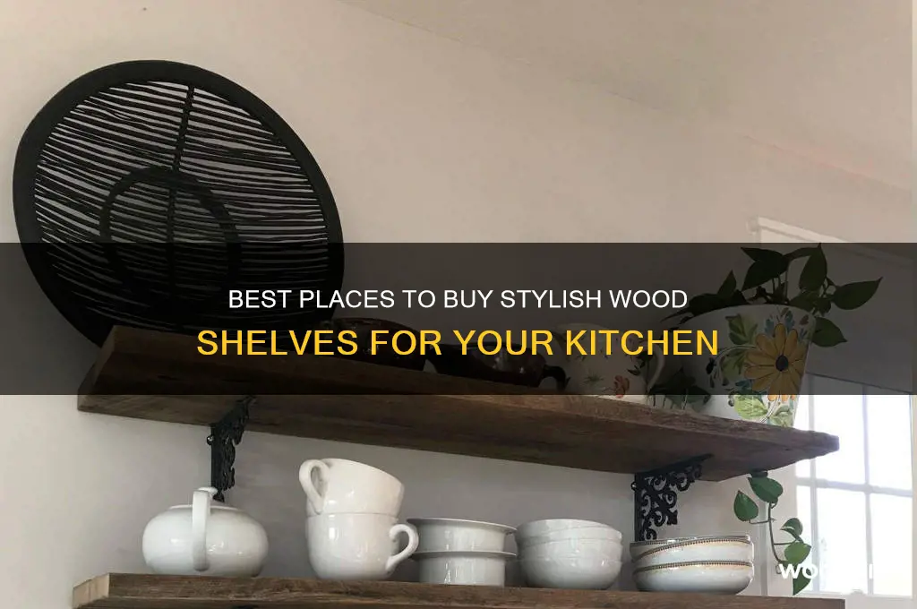 where to buy wood shelves for kitchen
