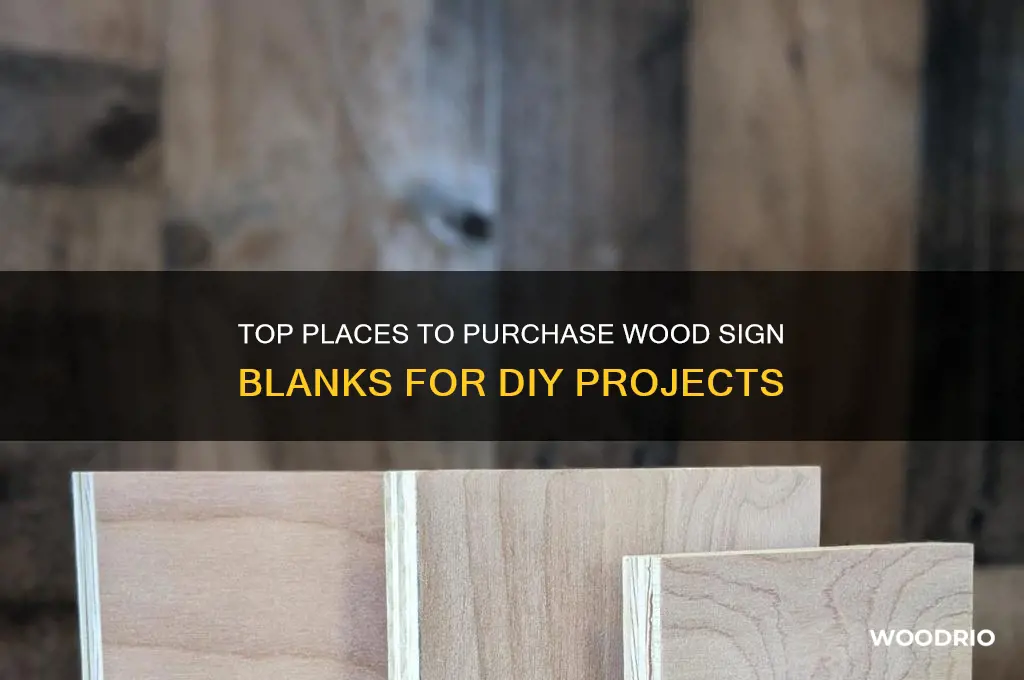 where to buy wood sign blanks