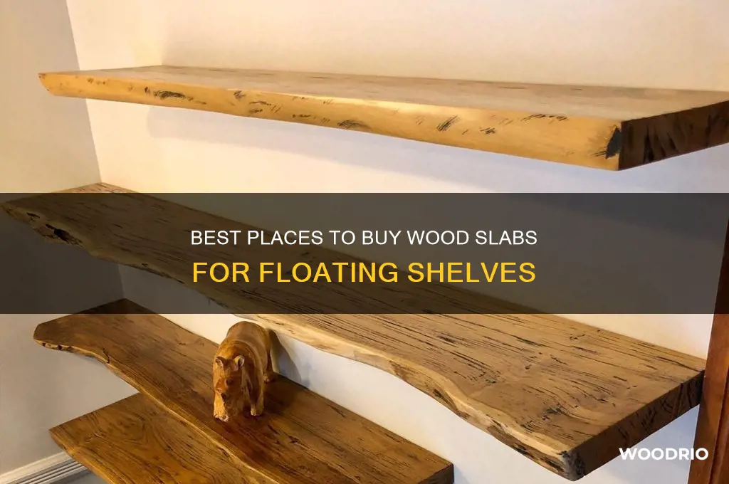 where to buy wood slab for floating shelves