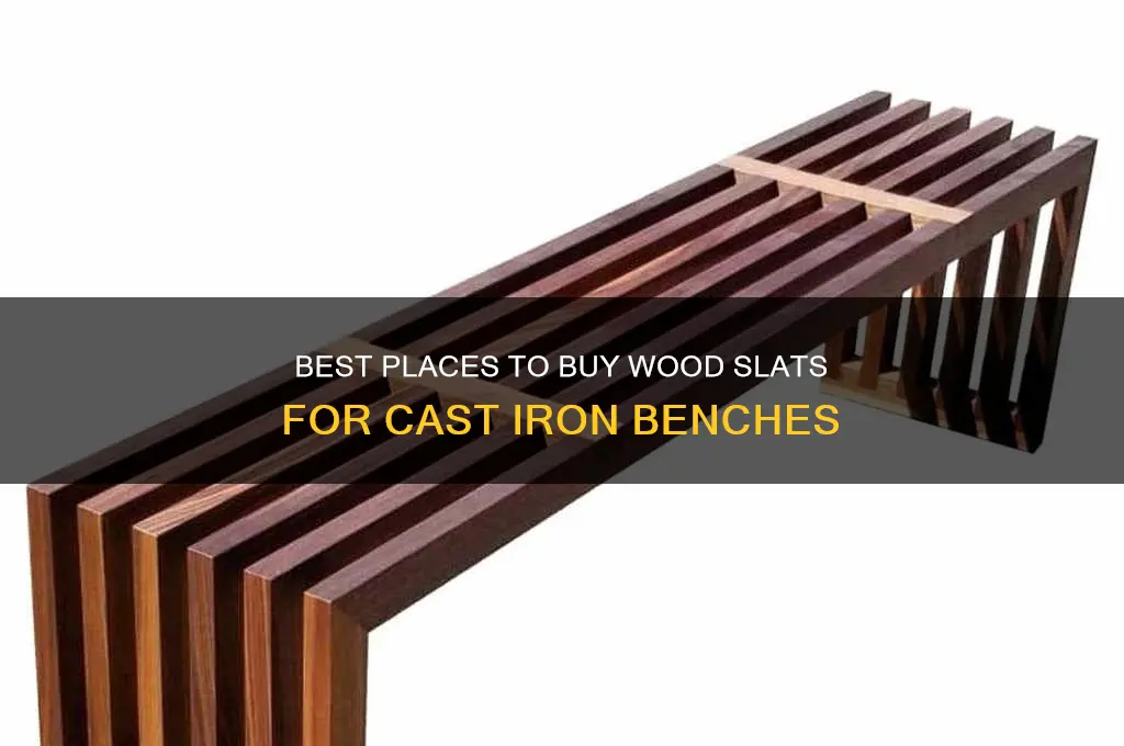 where to buy wood slats for cast iron bench