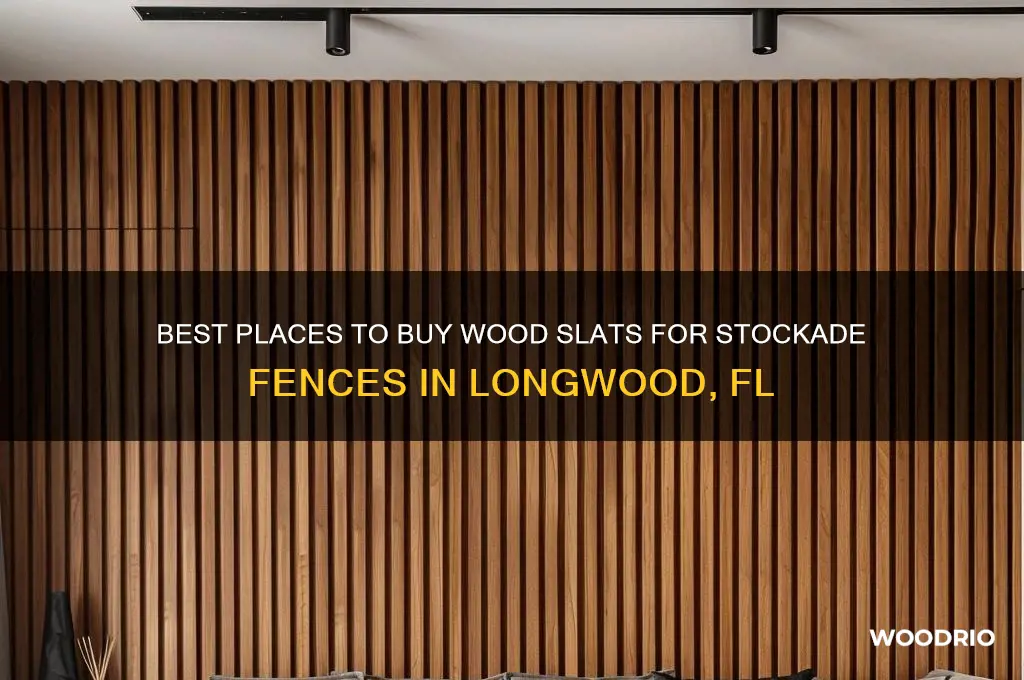 where to buy wood slats for stockade fence longwood fl
