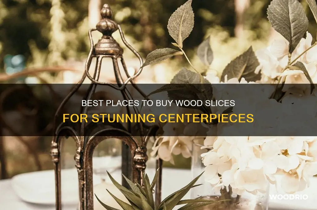 where to buy wood slices for centerpieces